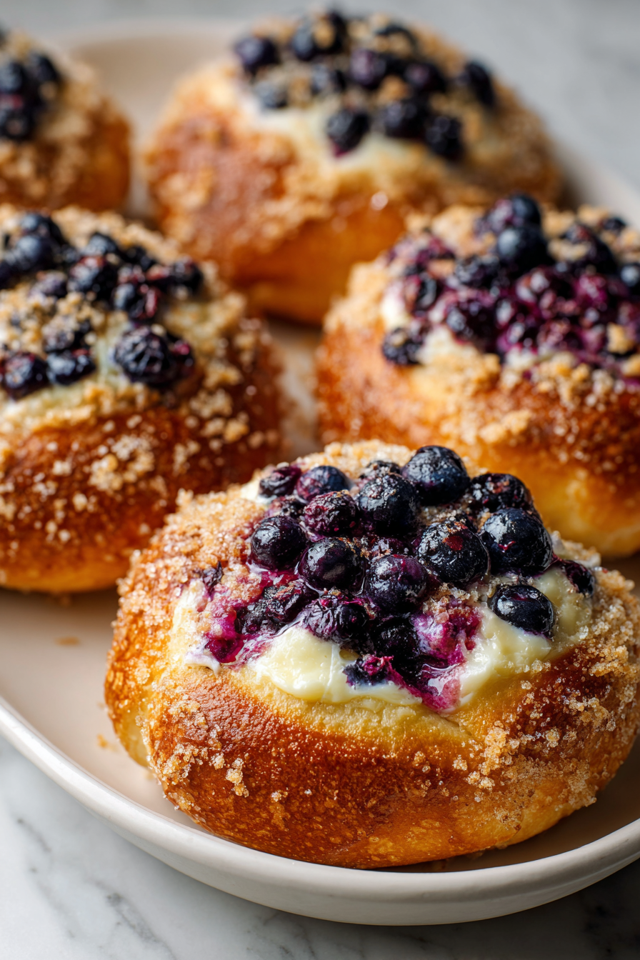 Blueberry Cream Cheese Buns