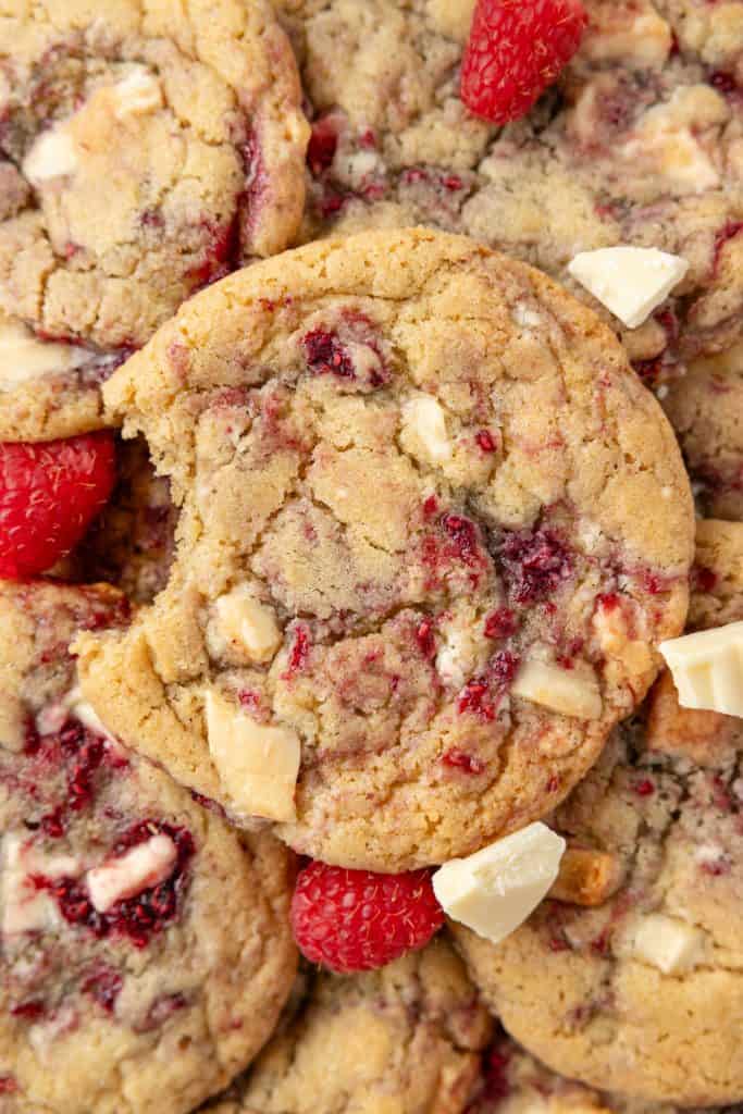 White Chocolate Raspberry Cookies
